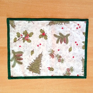 Tányér alátét, karácsonyi - otthon & életmód - konyhafelszerelés, tálalás - tálalás - tányér- és poháralátét - Meska.hu