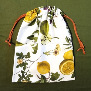 Kenyeres zsák - citrom és körte mintás, Táska & Tok, Bevásárlás & Shopper táska, Kenyeres zsák, Varrás, MESKA