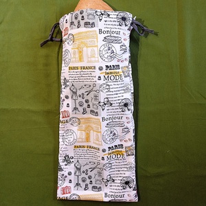 Frissentartó bagett tasak - francia hangulatú  - táska & tok - bevásárlás & shopper táska - kenyeres zsák - Meska.hu