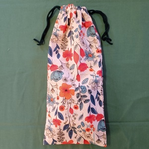 Frissentartó bagett tasak - mezei virág / pipacs mintás, Táska & Tok, Bevásárlás & Shopper táska, Kenyeres zsák, Varrás, MESKA