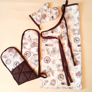 Konyha szett  - caffee / kávé mintás - Meska.hu