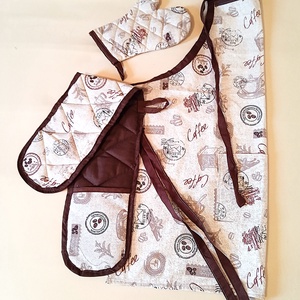 Konyha szett  - caffee / kávé mintás - élelmiszer - fűszer - Meska.hu