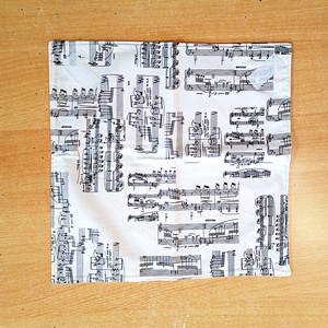 Öko szendvicscsomagoló - újra szalvéta - kottás  - táska & tok - uzsonna- & ebéd tartó - szendvics csomagoló - Meska.hu