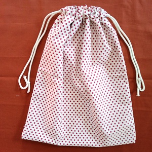 Kenyeres zsák - natúr alapon bordó pöttyös, Táska & Tok, Bevásárlás & Shopper táska, Kenyeres zsák, , MESKA