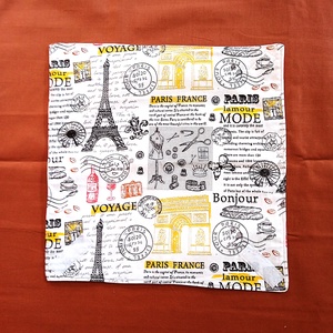 Öko szendvicscsomagoló, újraszalvéta - Párizs mintás - táska & tok - uzsonna- & ebéd tartó - szendvics csomagoló - Meska.hu