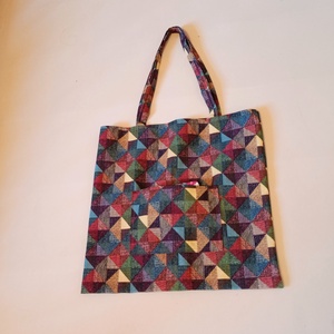 Válltáska / bevásárló táska/szatyor , rombusz mintás - táska & tok - bevásárlás & shopper táska - shopper, textiltáska, szatyor - Meska.hu