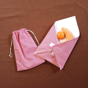 Piros fehér csíkos, mosható uzsonnacsomagoló szett, Ékszer, Karóra és Ékszeróra, Zsebóra, Varrás, MESKA
