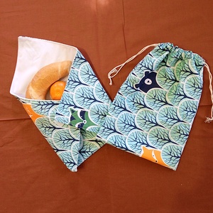 Kukucskáló erdei állatok mintás, mosható uzsonnacsomagoló szett -  - Meska.hu