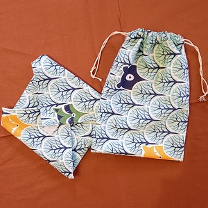 Kukucskáló erdei állatok mintás, mosható uzsonnacsomagoló szett -  - Meska.hu