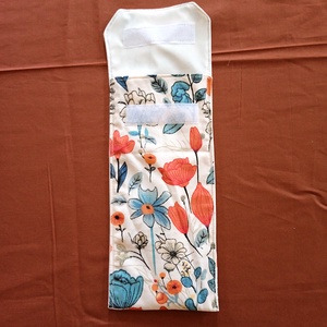 Evőeszköz tartó tok - vadvirág mintás - táska & tok - uzsonna- & ebéd tartó - evőeszköz tartó - Meska.hu