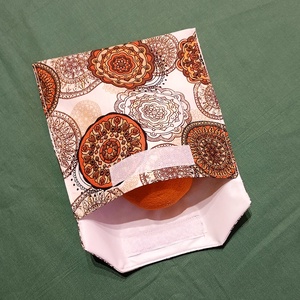 Tépőzáras snackbag,  uzsonnatasak, szendvics tartó - mandala mintás - Meska.hu