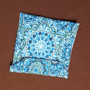 Tépőzáras snackbag,  uzsonnatasak, szendvics tartó - kékes türkiz mandala mintás - táska & tok - bevásárlás & shopper táska - kenyeres zsák - Meska.hu