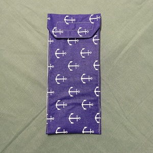 Evőeszköz tartó tok - tengerész mintás - táska & tok - uzsonna- & ebéd tartó - evőeszköz tartó - Meska.hu