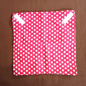 Öko szendvicscsomagoló, újraszalvéta - piros fehér nagy pöttyös - táska & tok - uzsonna- & ebéd tartó - szendvics csomagoló - Meska.hu