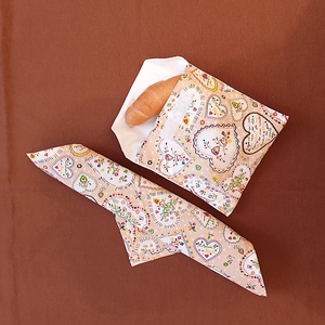  Snack bag szett textil szalvétával - népies szivecskék - Meska.hu