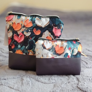 Neszeszer szett festett szívek mintával, Táska & Tok, Neszesszer, Varrás, MESKA