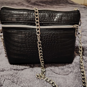 Fekete alkalmi válltáska , Táska & Tok, Kézitáska & válltáska, Vállon átvethető táska, Varrás, MESKA