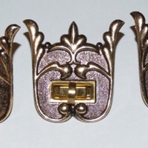 Díszes csat táskacsat zár hagyatékból - kellékek & szerszámok - gyöngyfűzés kellékek - egyéb alkatrész - egyéb alkatrész - Meska.hu