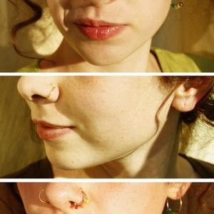 Orrkarika szúrás nélküli - ál orrpiercing -  - Meska.hu