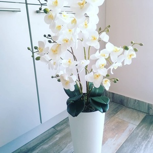 Padlóvázás orchidea dekor mű, Otthon & Lakás, Dekoráció, Dísztárgy, , MESKA