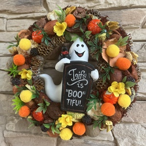 Halloween őszi ajtódísz - Meska.hu