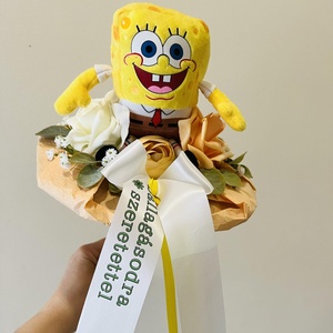 SpongyaBob ballagási csokor  - Meska.hu