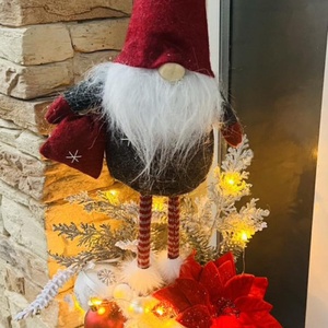 Vendégváró dekoráció 74 cm  piros manó LED világítással Fontos: Ez a vendégváró dekoráció mérete miatt nem rendelhető - Meska.hu