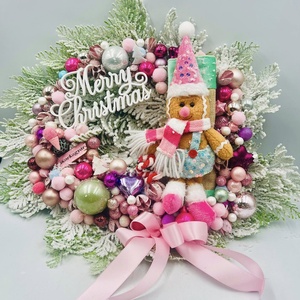 Mesés Mézeskalács Lányos Karácsonyi Ajtódísz  kb. 4550 cm - Meska.hu