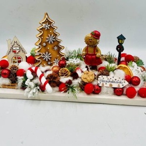 Mézeskalácsos Téli Asztaldísz - Meska.hu