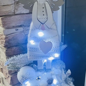 Vendégváró ajtódekoráció az ünnepekre ANGYALKÁS - Meska.hu