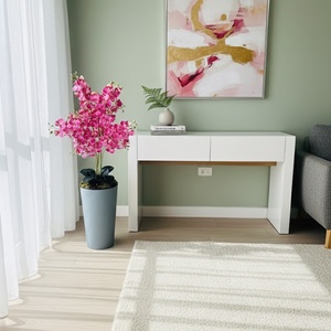 Padlóvázás mű orchidea kaspóban � kb. 90 cm, élethű kivitel, Otthon & Életmód, Dekoráció, Asztal és polc dekoráció, Asztaldísz, Virágkötés, MESKA