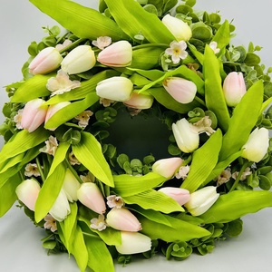 Tulipános nagyméretű ajtódísz - Meska.hu