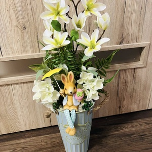 Húsvéti  Nyulas vendégváró magnóliával  - Meska.hu