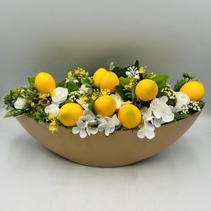 Citromos asztaldísz, Otthon & Életmód, Dekoráció, Asztal és polc dekoráció, Asztaldísz, Virágkötés, MESKA