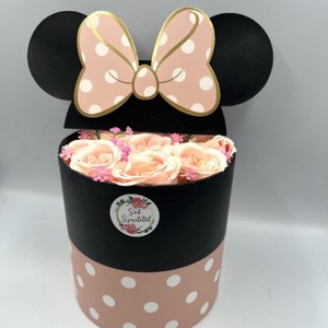 Rózsaszín�zöld nyuszis húsvéti ajtódísz � 24 cm - Meska.hu