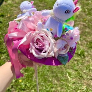 Unikornisos ballagási csokor � különleges, maradandó ajándék ballagásra, Otthon & Életmód, Virágdekoráció, Virágok, Virágcsokor, Virágkötés, MESKA