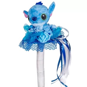 Ballagási csokor Stitch kék alapon 35 cm - Meska.hu