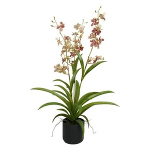 Lepkeorchidea 3 ágú, Oncidium, kaspóban 70 cm élethű művirág választható felirattal - Meska.hu