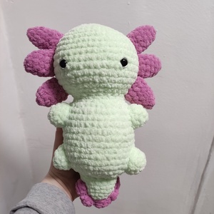 Amigurumi baby axolotl - Meska.hu
