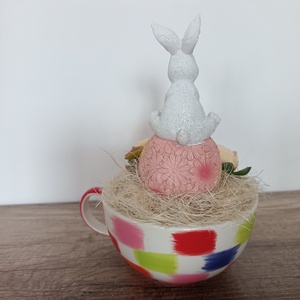 Húsvéti színes dekoráció  - ünnepi díszek, dekorációk - húsvéti díszek és dekorációk - húsvéti virágos díszek - Meska.hu