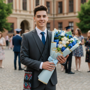 Ballagási csokor - otthon & életmód - virágdekoráció - virágok - virágcsokor - Meska.hu