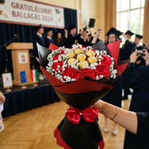 Ballagási örök csokor, Otthon & Életmód, Virágdekoráció, Virágok, Virágcsokor, Virágkötés, MESKA