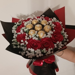 Ballagási örök csokor - otthon & életmód - virágdekoráció - virágok - virágcsokor - Meska.hu