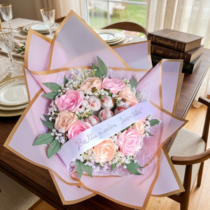 Ballagó csokor nagy - otthon & életmód - virágdekoráció - virágok - virágcsokor - Meska.hu