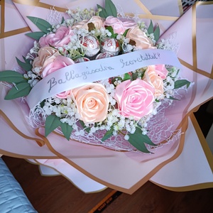 Ballagó csokor nagy - otthon & életmód - virágdekoráció - virágok - virágcsokor - Meska.hu