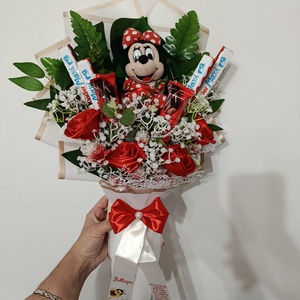 Minnie egér örök ballagó csokor , Otthon & Életmód, Virágdekoráció, Virágok, Virágcsokor, Virágkötés, MESKA