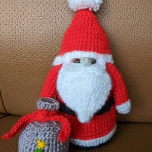 Zsákos Mikulás - karácsony - karácsonyi lakásdekoráció - karácsonyi manók, figurák - Meska.hu