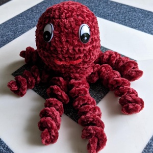 Horgolt polip - játék & sport - plüssállat & játékfigura - polip, medúza - Meska.hu