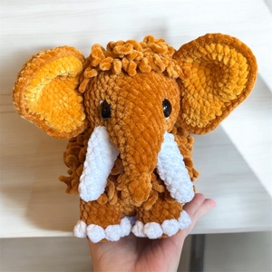 Mamut plüss  kb. 25x20 cm - Szuper-puha ölelhető társ, Játék & Sport, Plüssállat & Játékfigura, Más figura, Horgolás, MESKA