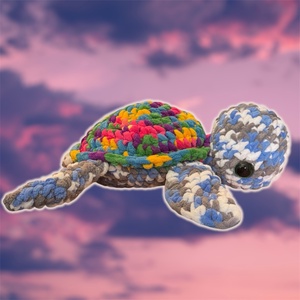 Horgolt tengeri teknős, Játék & Sport, Plüssállat & Játékfigura, Más figura, Horgolás, MESKA